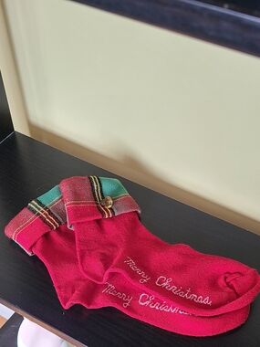 Holiday Red 'Merry Christmas' Stocking Socks